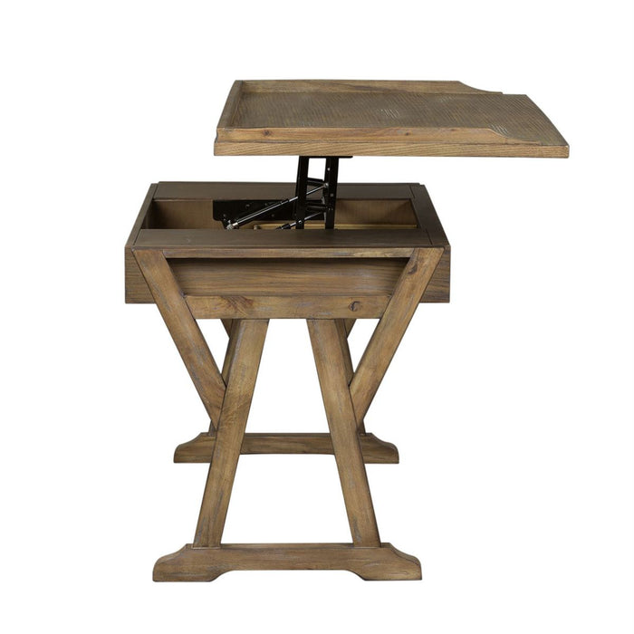Liberty Stone Brook Lift Top Writing Desk in Rustic Saddle - J. Patrick’s Furniture (Pooler, GA)