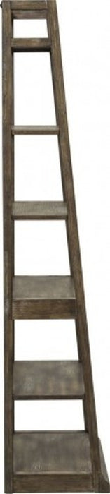Liberty Stone Brook Leaning Bookcase in Rustic Saddle - J. Patrick’s Furniture (Pooler, GA)