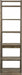 Liberty Stone Brook Leaning Bookcase in Rustic Saddle - J. Patrick’s Furniture (Pooler, GA)