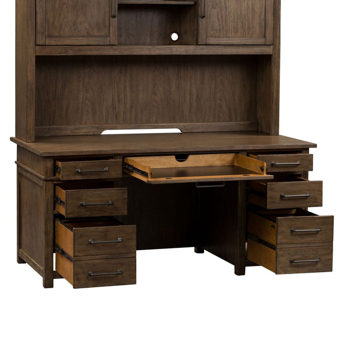 Liberty Sonoma Road Desk/Credenza in Weather Beaten Bark - J. Patrick’s Furniture (Pooler, GA)