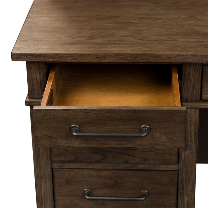 Liberty Sonoma Road Desk/Credenza in Weather Beaten Bark - J. Patrick’s Furniture (Pooler, GA)