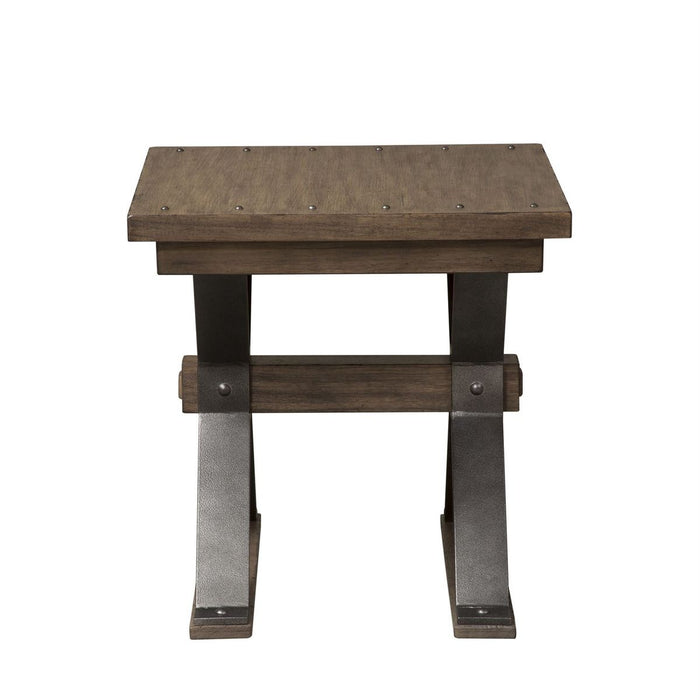 Liberty Sonoma Road End Table in Weathered Beaten Bark - J. Patrick’s Furniture (Pooler, GA)