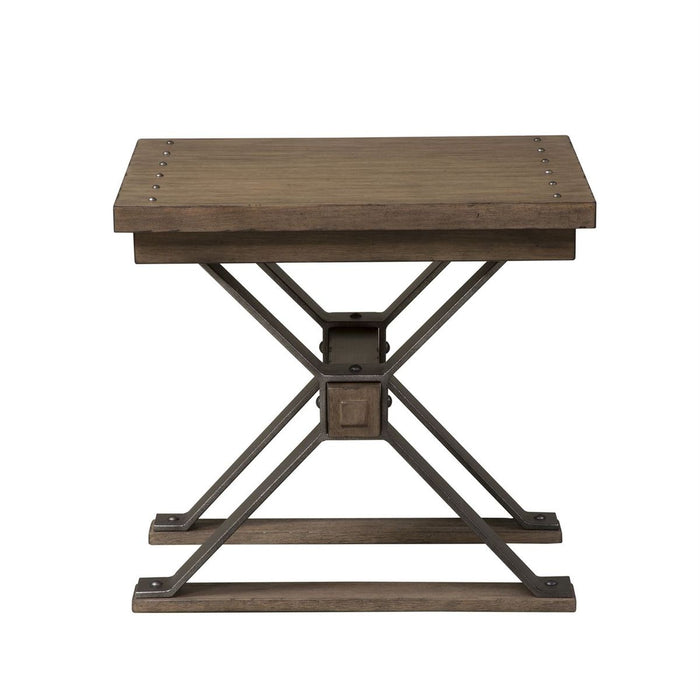 Liberty Sonoma Road End Table in Weathered Beaten Bark - J. Patrick’s Furniture (Pooler, GA)