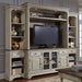 Liberty Morgan Creek Entertainment TV Stand in Antique White Finish with Wire Brushed Tobacco Accents - J. Patrick’s Furniture (Pooler, GA)