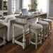 Liberty Morgan Creek Console Swivel Stool in Antique White - J. Patrick’s Furniture (Pooler, GA)