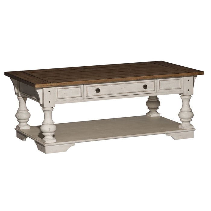 Liberty Morgan Creek Cocktail Table in Antique White - J. Patrick’s Furniture (Pooler, GA)