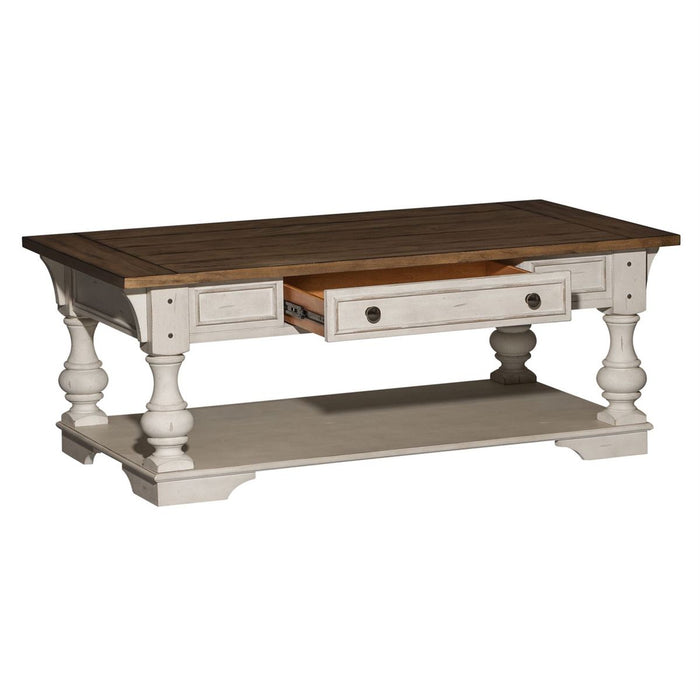 Liberty Morgan Creek Cocktail Table in Antique White - J. Patrick’s Furniture (Pooler, GA)