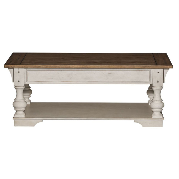 Liberty Morgan Creek Cocktail Table in Antique White - J. Patrick’s Furniture (Pooler, GA)