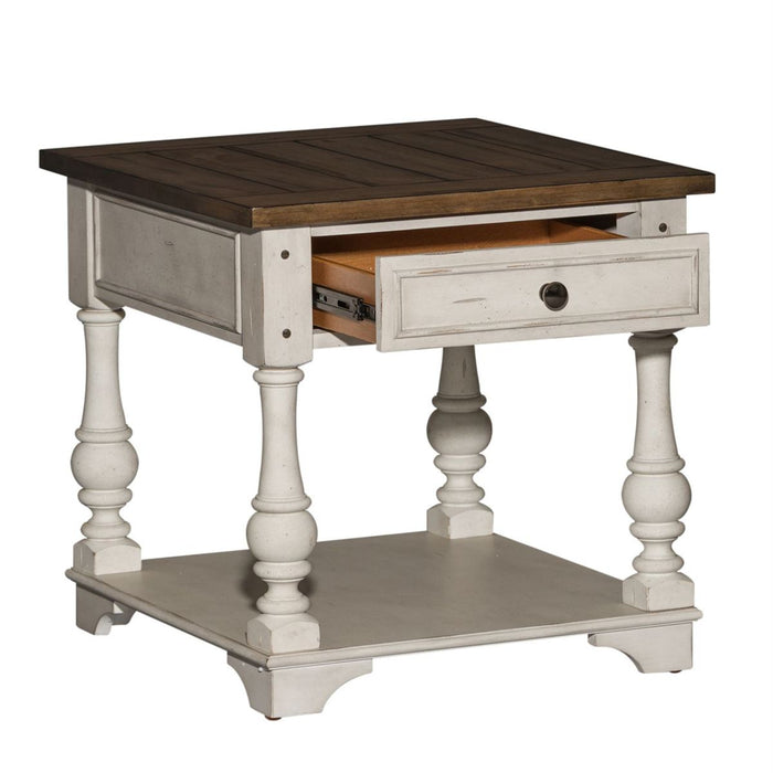 Liberty Morgan Creek End Table in Antique White - J. Patrick’s Furniture (Pooler, GA)