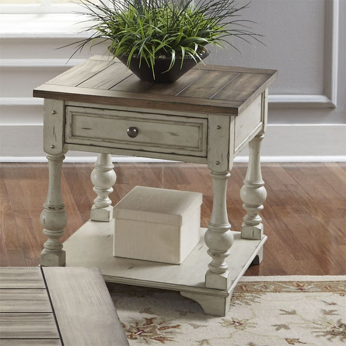 Liberty Morgan Creek End Table in Antique White - J. Patrick’s Furniture (Pooler, GA)
