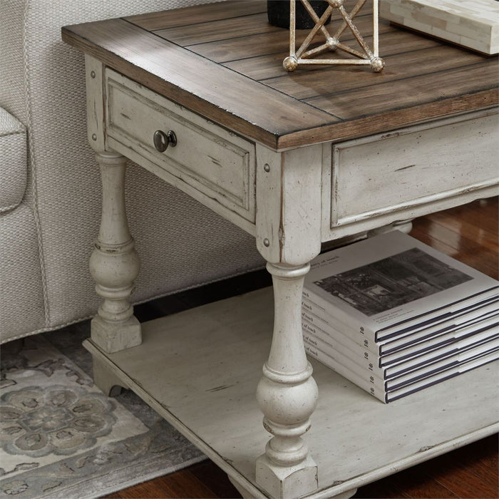 Liberty Morgan Creek End Table in Antique White - J. Patrick’s Furniture (Pooler, GA)