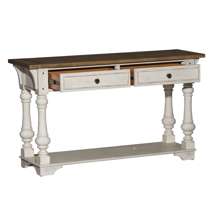 Liberty Morgan Creek Sofa Table in Antique White - J. Patrick’s Furniture (Pooler, GA)