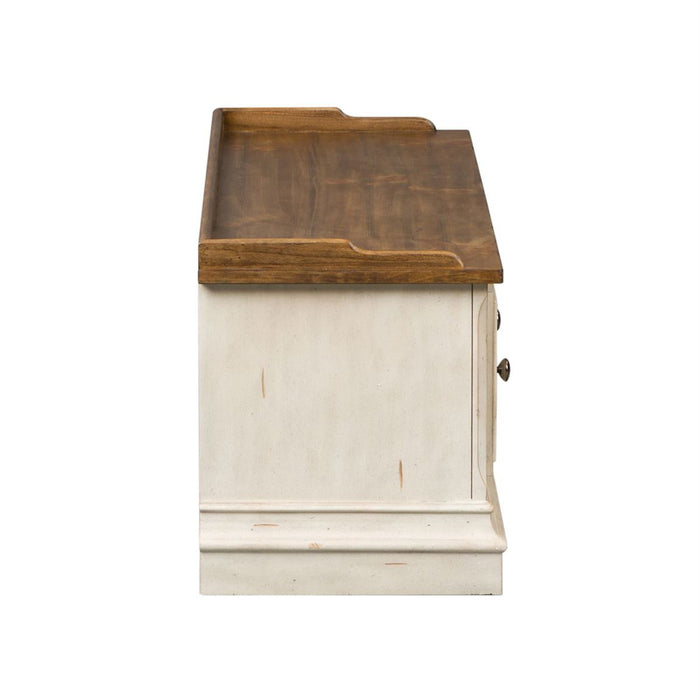 Liberty Morgan Creek Storage Hall Bench in Antique White - J. Patrick’s Furniture (Pooler, GA)
