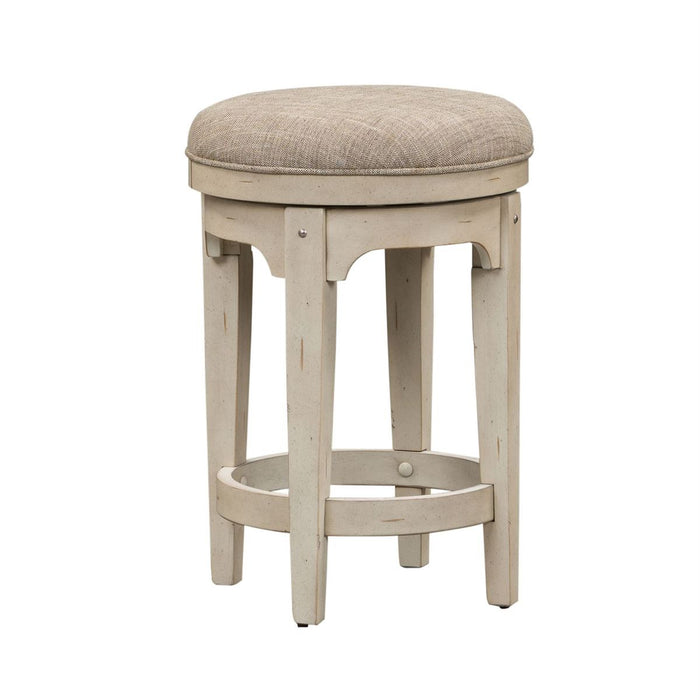 Liberty Morgan Creek Console Swivel Stool in Antique White - J. Patrick’s Furniture (Pooler, GA)