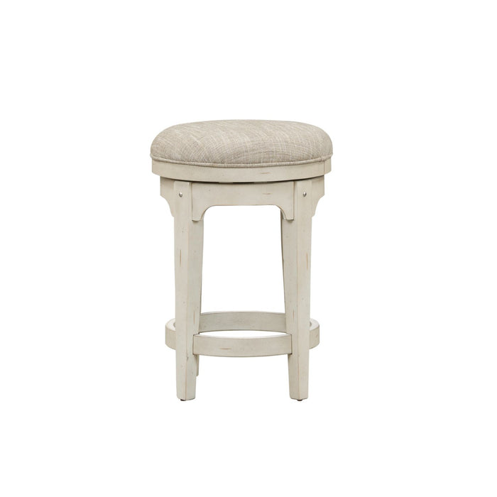Morgan Creek Console Swivel Stool in Antique White image