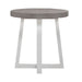 Liberty Furniture Palmetto Heights Round End Table in Shell White & Driftwood - J. Patrick’s Furniture (Pooler, GA)