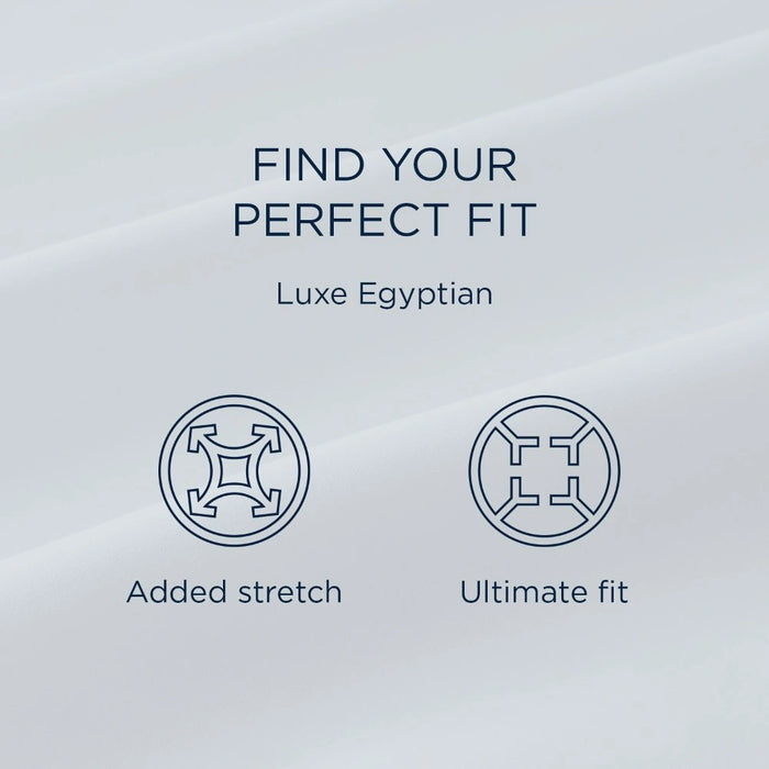 TEMPUR Luxe Egyptian Cotton Sheet Set Cool Gray