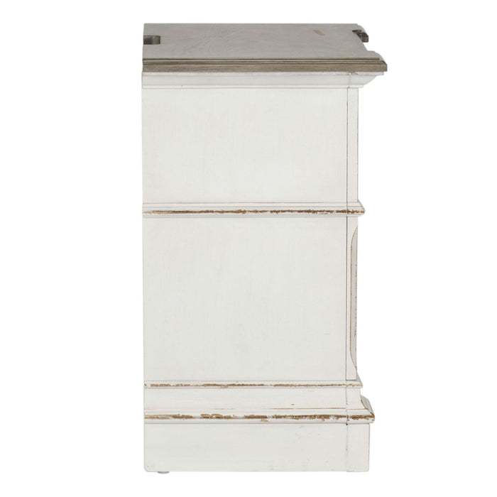 Abbey Park Drawer Nightstand in Antique White image
