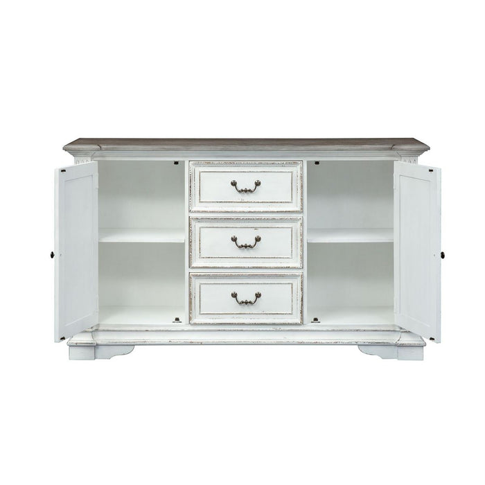 Liberty Furniture Abbey Park Buffet in Antique White - J. Patrick’s Furniture (Pooler, GA)