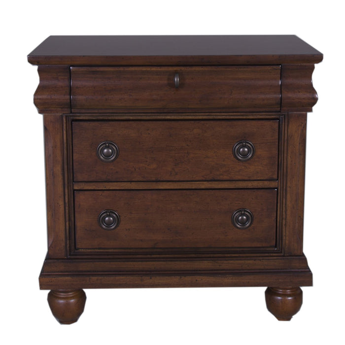 Rustic Traditions 3 Drawer Nightstand in Rustic Cherry image