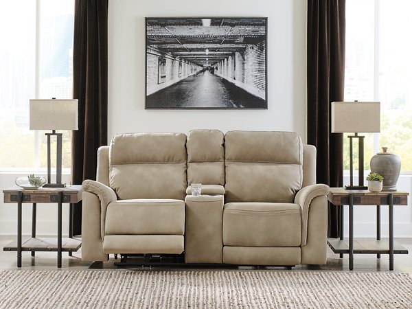 Next-Gen DuraPella Power Reclining Loveseat with Console - J. Patrick’s Furniture (Pooler, GA)