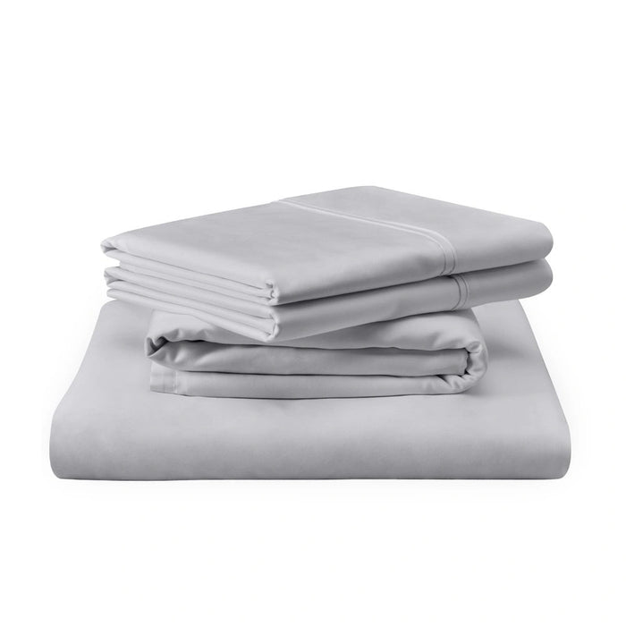TEMPUR Luxe Egyptian Cotton Pillowcase Set Silver Mist
