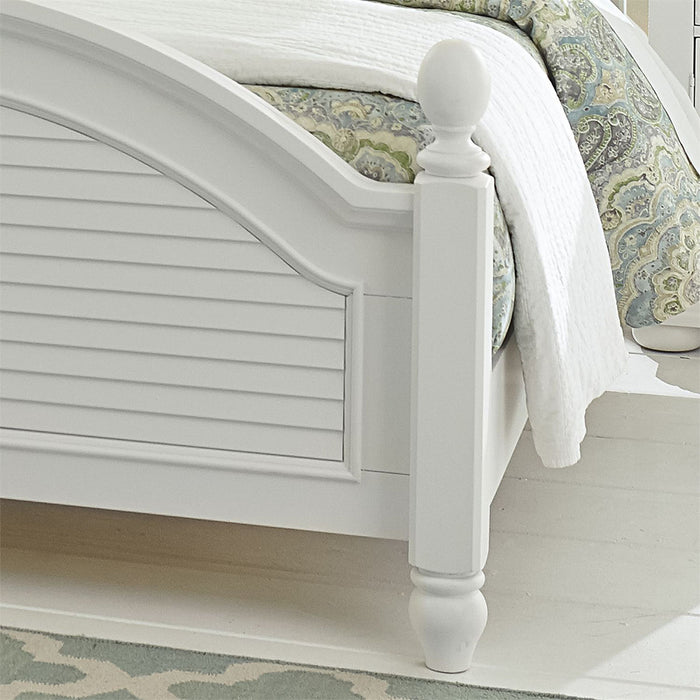 Liberty Furniture Summer House King Poster Bed in Oyster White - J. Patrick’s Furniture (Pooler, GA)