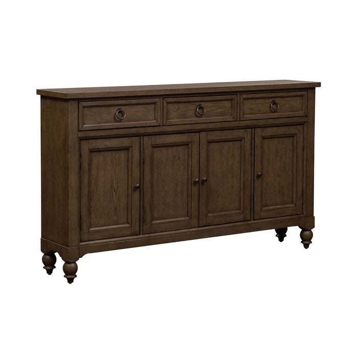 Americana Farmhouse Hall Buffet in Dusty Taupe