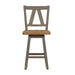 Liberty Furniture Lindsey Farm Counter Height Swivel Chair (RTA) in Gray and Sandstone (Set of 2) - J. Patrick’s Furniture (Pooler, GA)