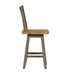 Liberty Furniture Lindsey Farm Counter Height Swivel Chair (RTA) in Gray and Sandstone (Set of 2) - J. Patrick’s Furniture (Pooler, GA)