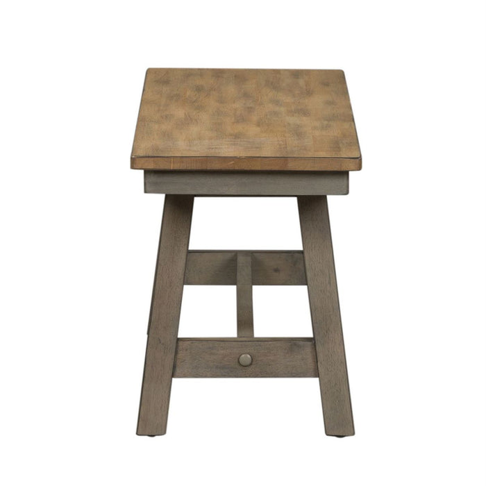 Liberty Furniture Lindsey Farm Backless Bench (RTA) in Gray and Sandstone - J. Patrick’s Furniture (Pooler, GA)