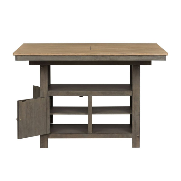 Liberty Furniture Lindsey Farm Kitchen Island in Gray and Sandstone - J. Patrick’s Furniture (Pooler, GA)