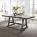 Liberty Furniture Lindsey Farm Trestle Dining Table in Gray and Sandstone - J. Patrick’s Furniture (Pooler, GA)