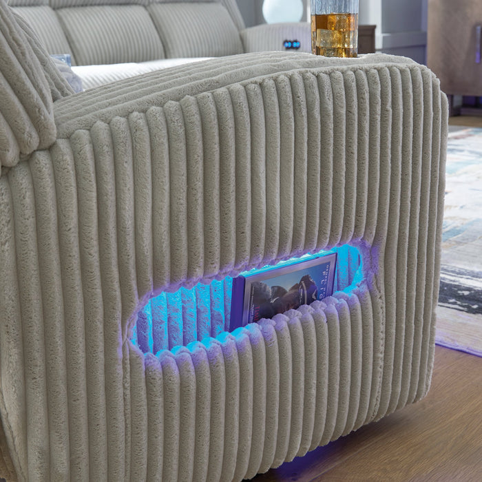 Forest Lake Power Reclining Loveseat with Console - J. Patrick’s Furniture (Pooler, GA)