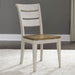 Liberty Furniture Farmhouse Reimagined Ladder Back Side Chair (RTA) in Antique White (Set of 2) - J. Patrick’s Furniture (Pooler, GA)