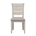 Liberty Furniture Farmhouse Reimagined Ladder Back Upholstered Side Chair (RTA) in Antique White (Set of 2) - J. Patrick’s Furniture (Pooler, GA)