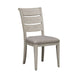 Liberty Furniture Farmhouse Reimagined Ladder Back Upholstered Side Chair (RTA) in Antique White (Set of 2) - J. Patrick’s Furniture (Pooler, GA)