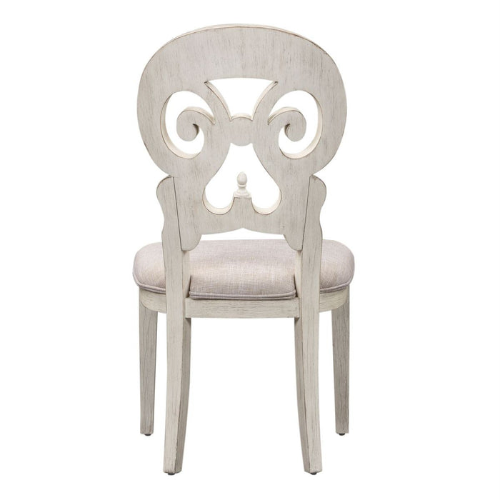 Liberty Furniture Farmhouse Reimagined Splat Back Side Chair (RTA) in Antique White (Set of 2) - J. Patrick’s Furniture (Pooler, GA)