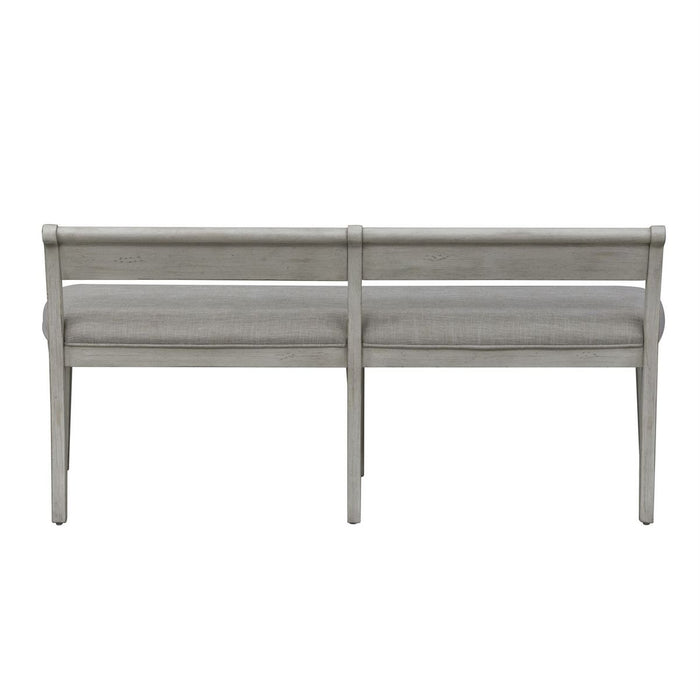 Liberty Furniture Farmhouse Reimagined Upholstered Bench (RTA) in Antique White - J. Patrick’s Furniture (Pooler, GA)