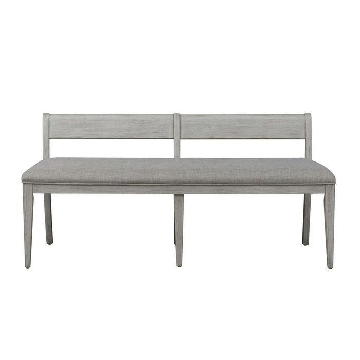 Liberty Furniture Farmhouse Reimagined Upholstered Bench (RTA) in Antique White - J. Patrick’s Furniture (Pooler, GA)