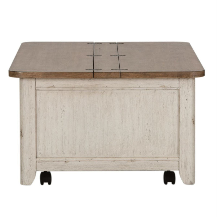 Liberty Farmhouse Reimagined Storage Trunk in Antique White - J. Patrick’s Furniture (Pooler, GA)