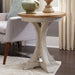 Liberty Farmhouse Reimagined Round Chair Side Table in Antique White - J. Patrick’s Furniture (Pooler, GA)