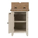 Liberty Farmhouse Reimagined Door Chair Side Table w/ Charging in Antique White - J. Patrick’s Furniture (Pooler, GA)