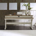 Liberty Farmhouse Reimagined Console Bar Table in Antique White - J. Patrick’s Furniture (Pooler, GA)
