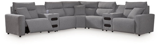 Modmax II Power Reclining Sectional with Audio Consoles - J. Patrick’s Furniture (Pooler, GA)