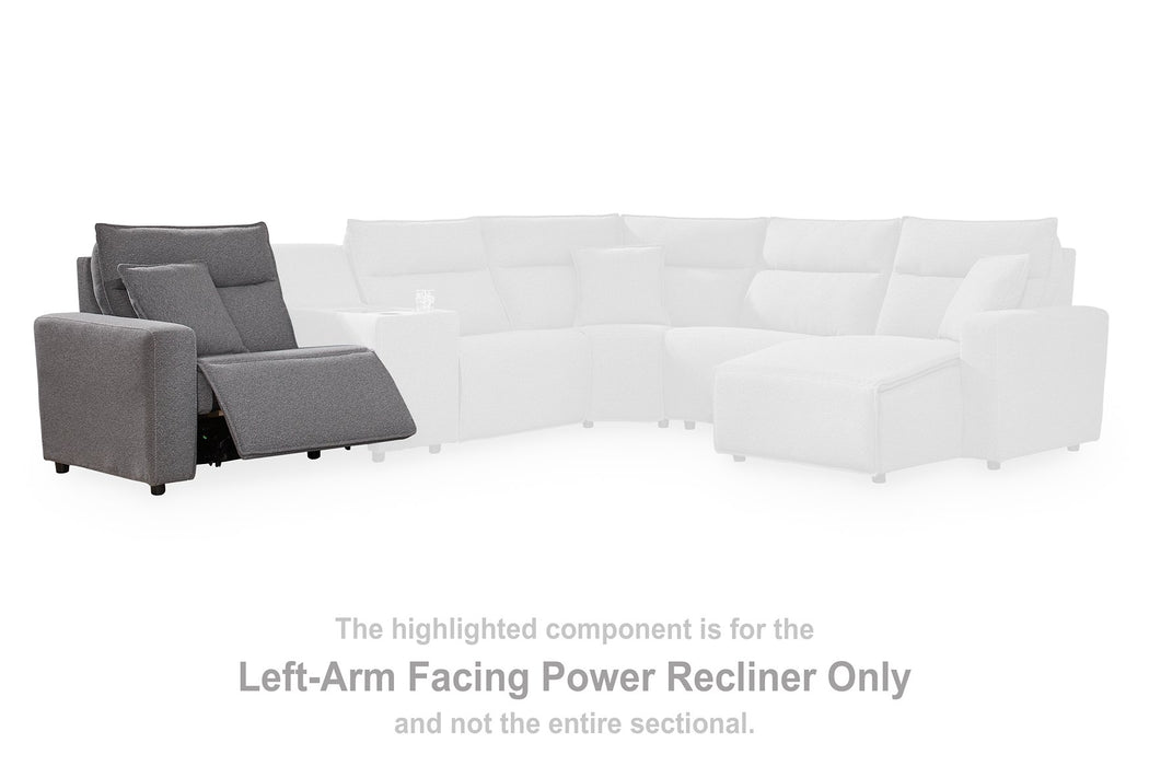 Modmax II Power Reclining Sectional with Audio Consoles - J. Patrick’s Furniture (Pooler, GA)
