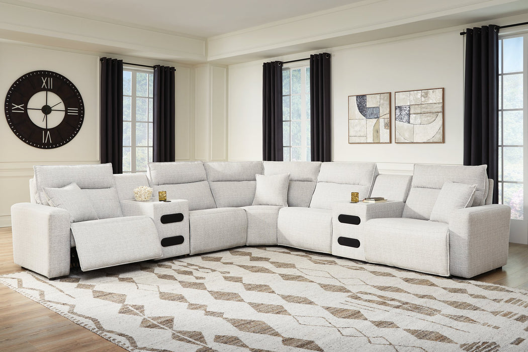 Modmax II Power Reclining Sectional with Audio Consoles - J. Patrick’s Furniture (Pooler, GA)
