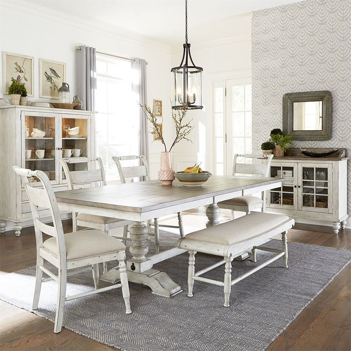 Liberty Furniture Whitney Slat Back Side Chair (Set of 2) in Weathered Gray - J. Patrick’s Furniture (Pooler, GA)