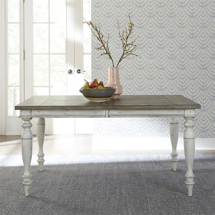 Liberty Furniture Whitney Rectangular Leg Table in Weathered Gray - J. Patrick’s Furniture (Pooler, GA)