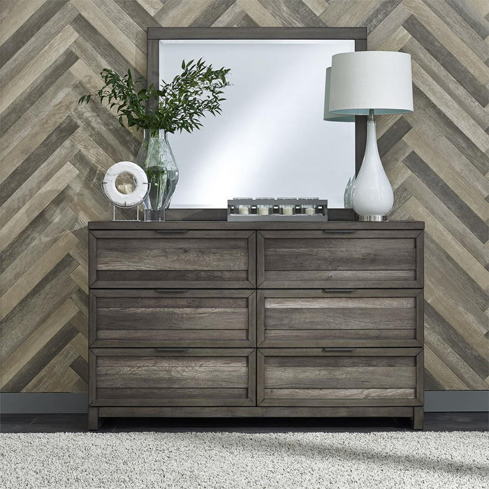 Liberty Furniture Tanners Creek 6 Drawer Dresser in Greystone - J. Patrick’s Furniture (Pooler, GA)